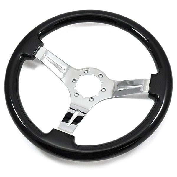 1966 Pontiac GTO LeMans Tempest AFTERMARKET STEERING WHEEL BLACK WOOD