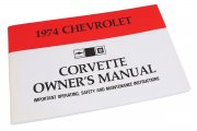 1974 Chevrolet Corvette OWNERS MANUAL IMPORTANT OPERATING SAFETY & MAINTENANCE | BK10058O