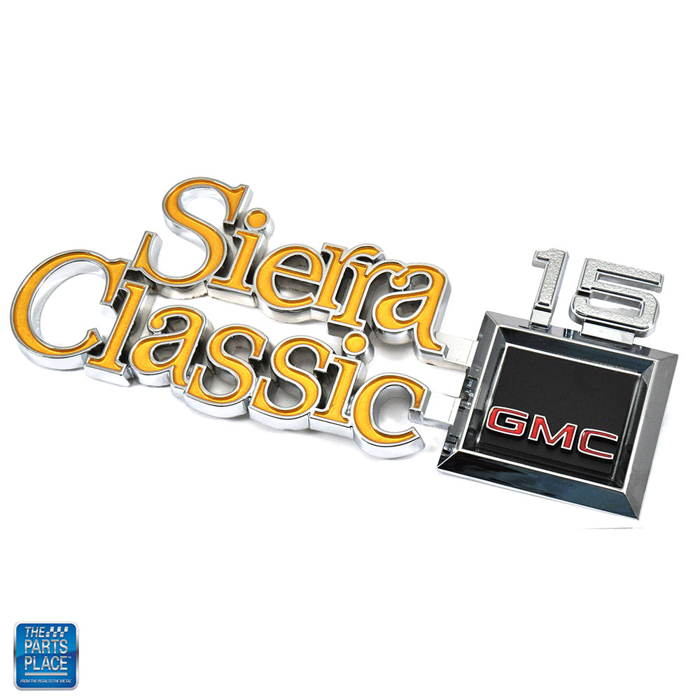 Sierra Classic 15 New Fender Emblem GM # 351833 EA Limited Stock for 1977-1980 GMC Sierra Classic