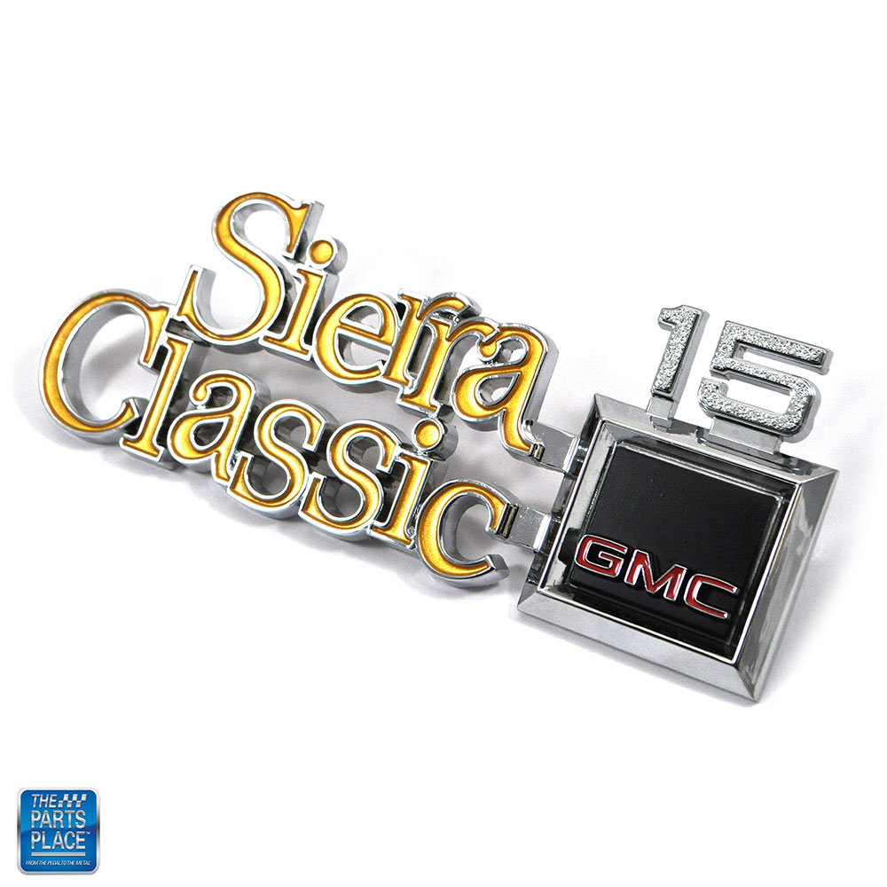 Sierra Classic 15 New Fender Emblem GM # 351833 EA Limited Stock for 1977-1980 GMC Sierra Classic