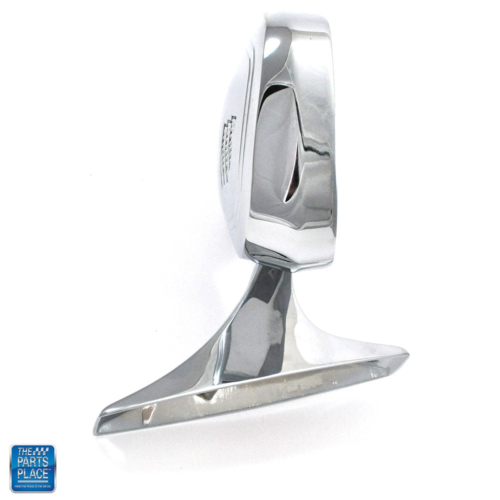 Chrome Remote Complete Outside Right Mirror With Accessories RH GM # 9847198 for 1970 Buick cars