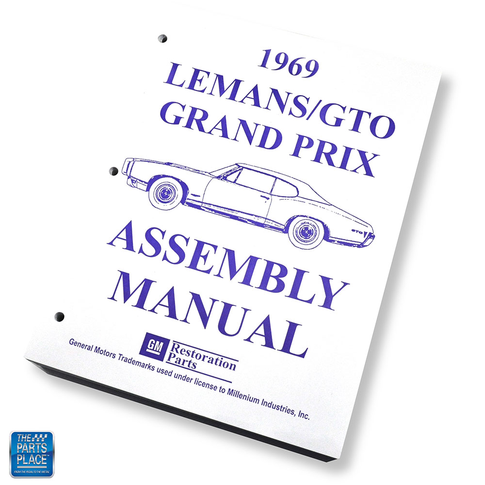 1969 LeMans GTO Grand Prix Factory GM Assembly Manual Each for 1969 LeMans, GTO, Grand Prix
