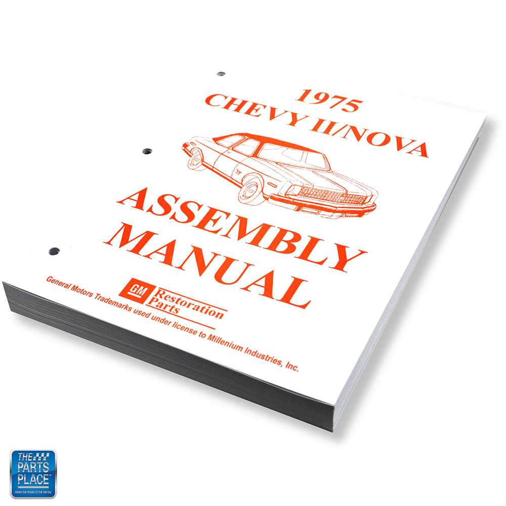 1975 Chevy II Nova Factory GM Assembly Manual Each  for 1975 Chevy II Nova