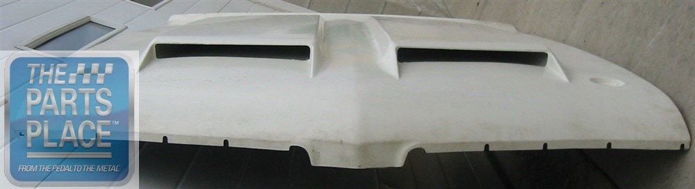 Steel frame fiberglass ram air hood front profile