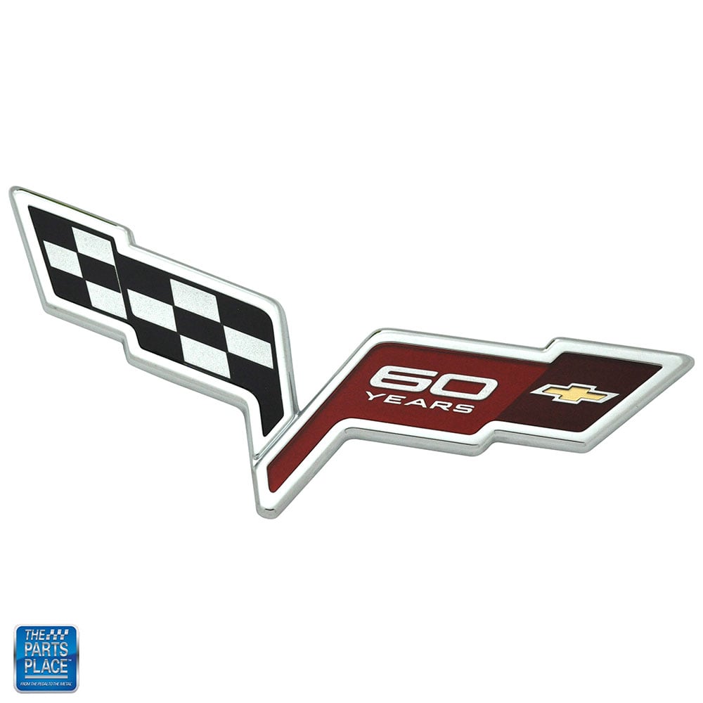 60th anniversary rear bumper emblem GM # 22901572 for 2013 Corvette.