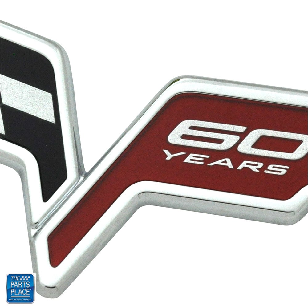 60th anniversary rear bumper emblem GM # 22901572 for 2013 Corvette.
