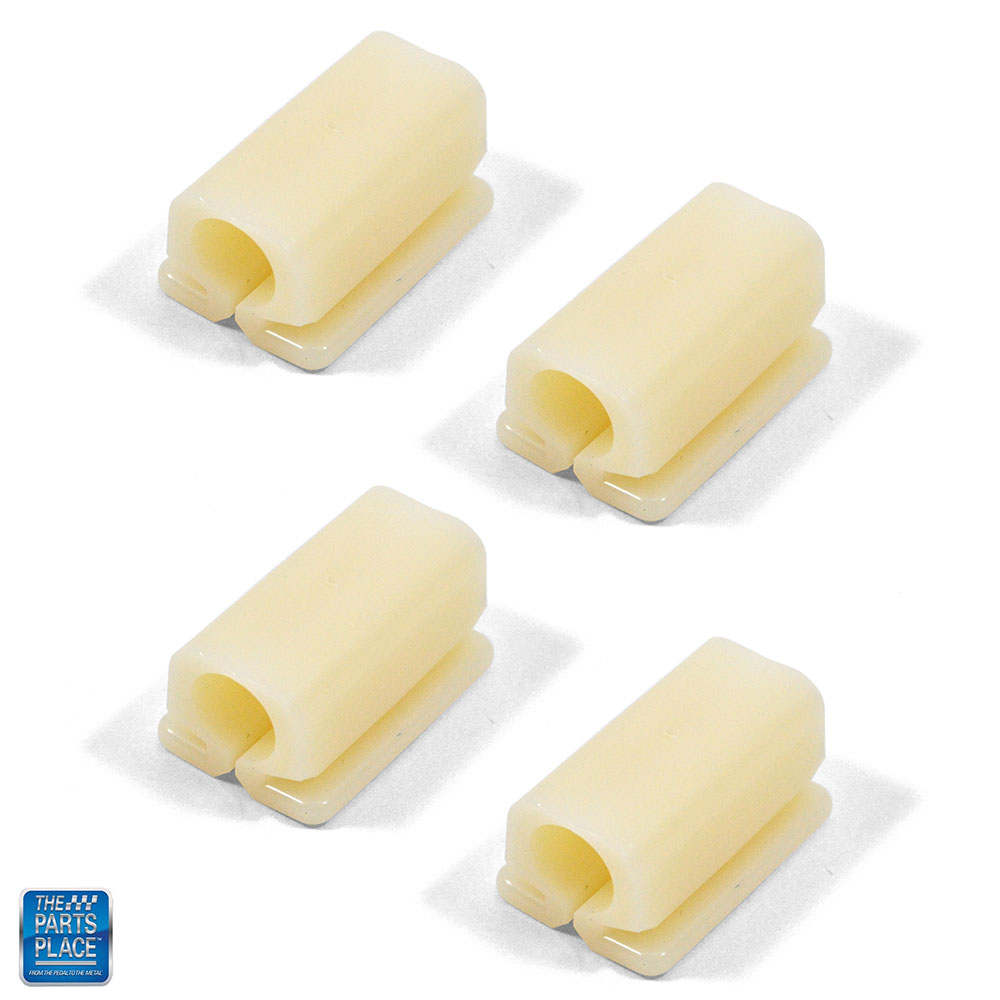 Inside Door Lock Rod Shaft Plastic Retaining Clip Set Of 4 for 1968-1981 Chevelle Malibu, Camaro, Cutlass 442, Skylark GS Regal GN, Firebird Trans Am, Impala Caprice Bel Air, El Camino, 1968-1979 Nova Chevy II, 1968-1974 GTO LeMans, 1970-1981 Monte Carlo