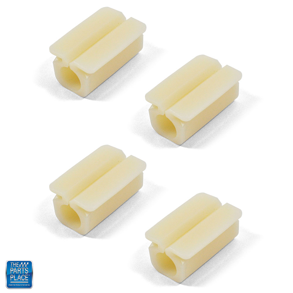 Inside Door Lock Rod Shaft Plastic Retaining Clip Set Of 4 for 1968-1981 Chevelle Malibu, Camaro, Cutlass 442, Skylark GS Regal GN, Firebird Trans Am, Impala Caprice Bel Air, El Camino, 1968-1979 Nova Chevy II, 1968-1974 GTO LeMans, 1970-1981 Monte Carlo