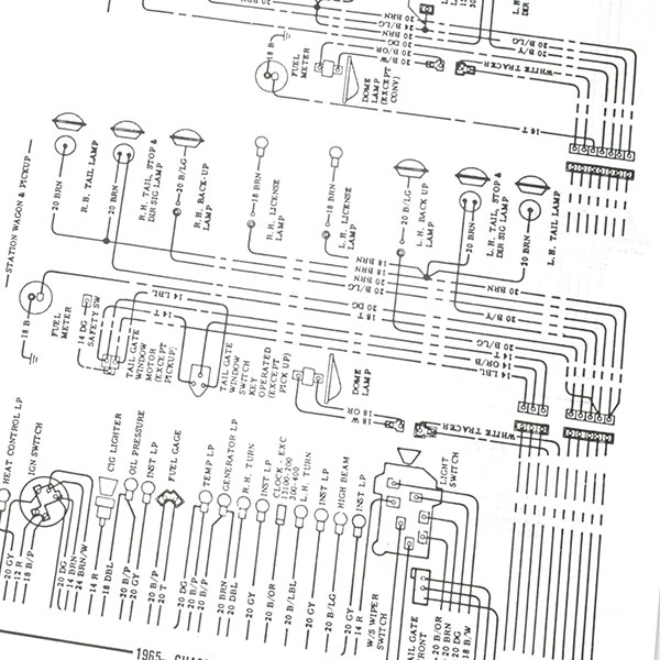 1965 Chevrolet Chevelle/Malibu WIRING DIAGRAM MANUAL EA | Chevrolet