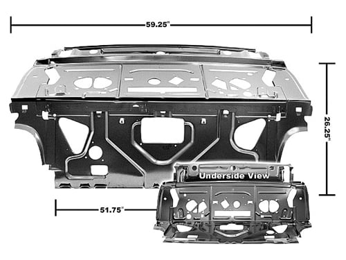 1968 Pontiac Gto Lemans Tempest Rear Seat Divider Package Shelf Panel For Coupe May Need To Be Modified By The Package Tray Area Pontiac Gto Lemans Tempest Parts Bpv