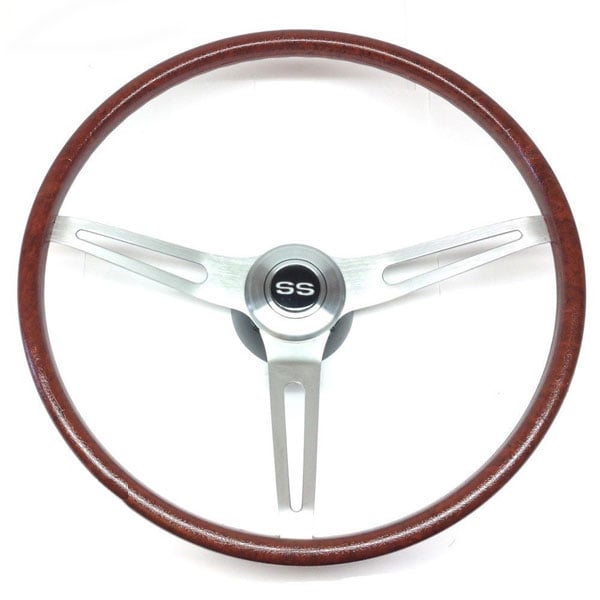 1969 Chevrolet Camaro 3 SPOKE ROSEWOOD STYLE STEERING WHEEL KIT 15